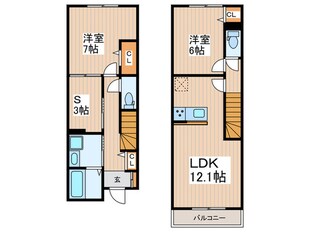 グラナーデ高井戸東の物件間取画像